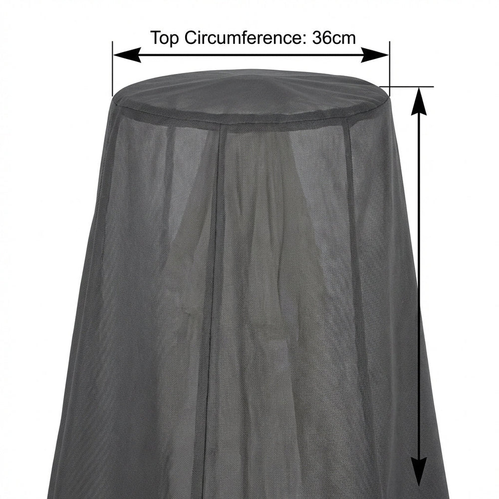 Premium Parasol Cover – Small Charcoal – Waterproof Polyester – Outdoor Protection