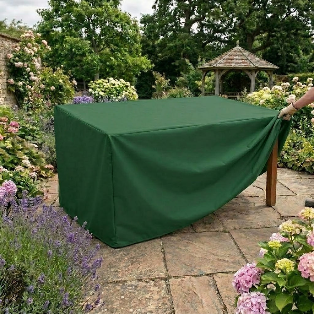 Rectangular Table Cover – 6 Seat – All Weather PVC Polyester – Outdoor Furniture Protection