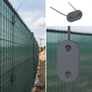 Premium Fixing Kits for Privacy Screening & Fencing - Grey Mounting Plates and Wire for Secure Installation