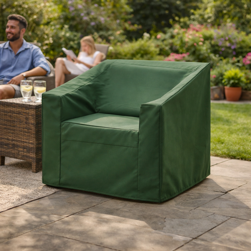 Armchair Cover – 68cm Green – Durable Polyester – All-Weather Protection