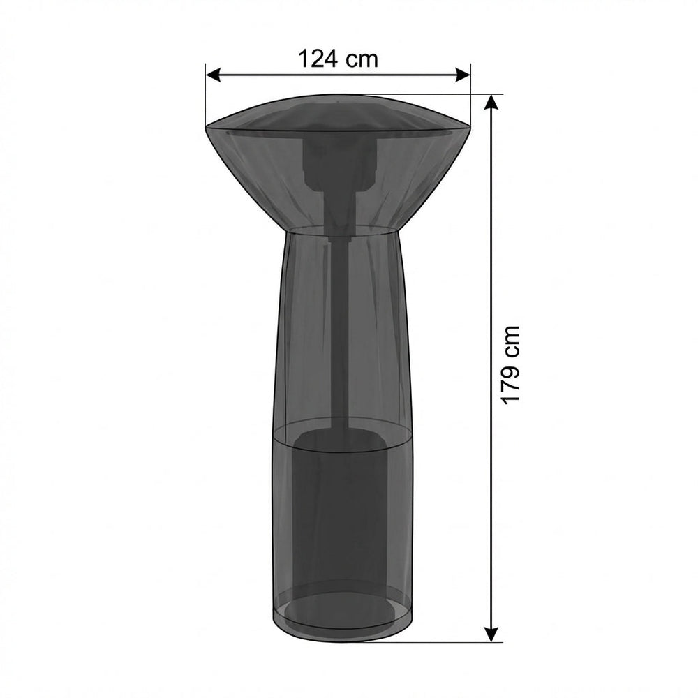 Patio Heater Cover – Black – Super Tough Waterproof – Outdoor Protection