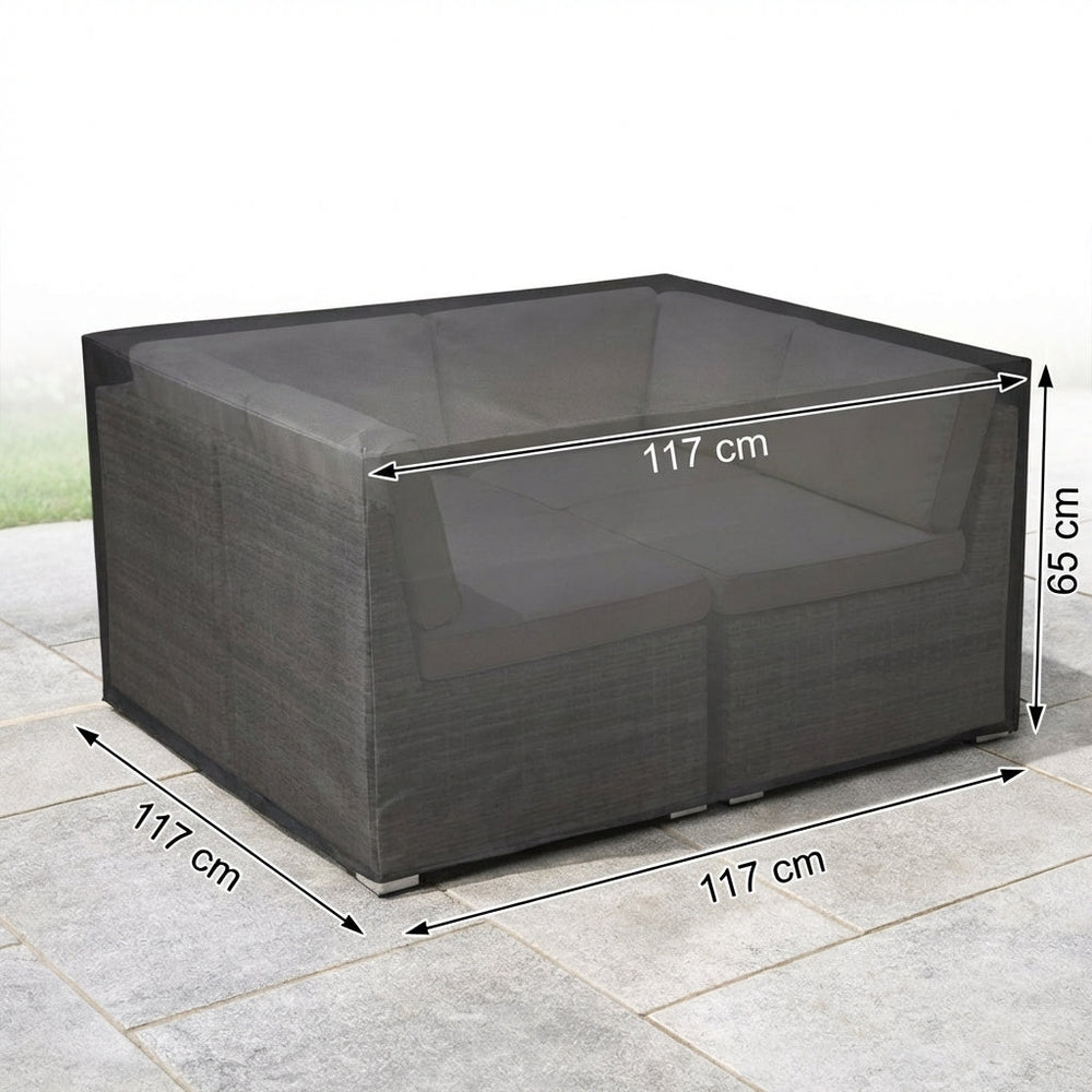 Outdoor Furniture Cover – Medium Black – Waterproof Polyester – Garden Cube Set