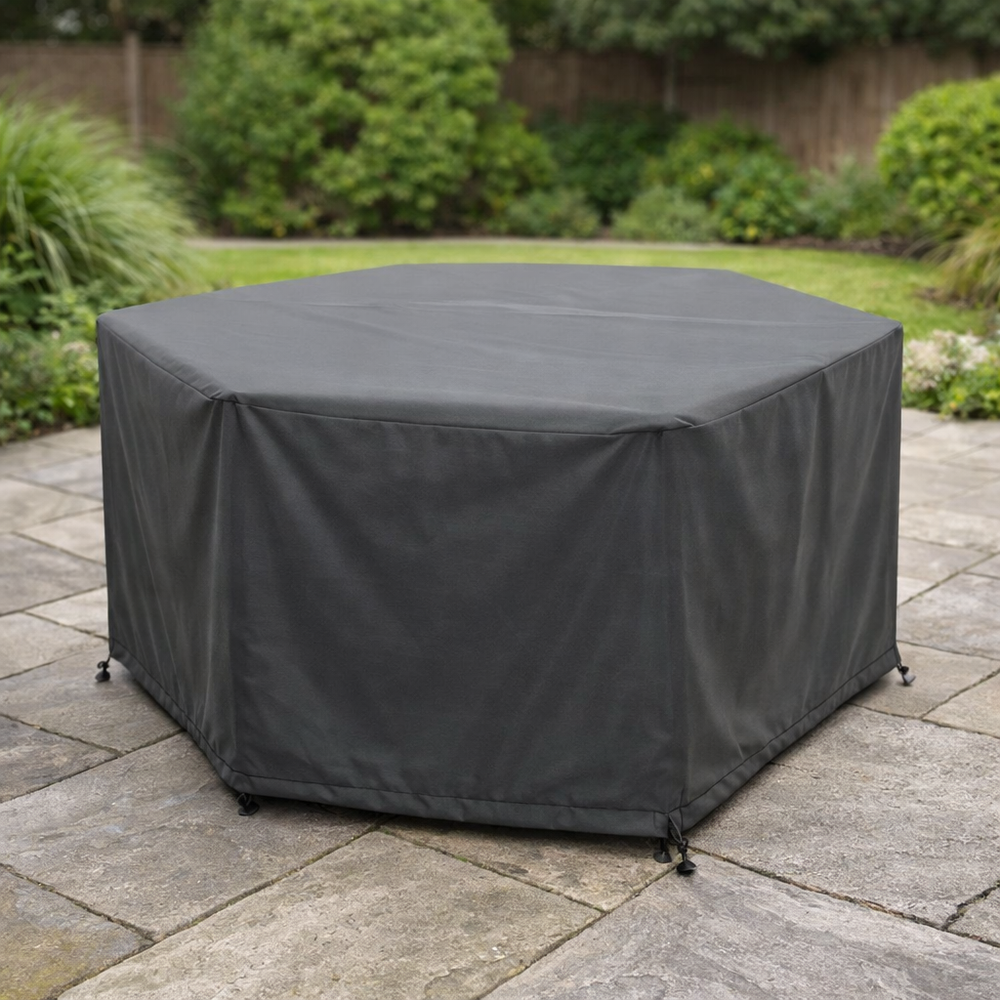 Rectangular Patio Set Cover – 4 Seat Charcoal – Durable Polyester – Outdoor Protection