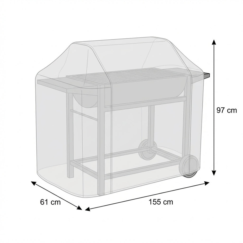 Grill Barbecue Cover – Charcoal – Durable Polyester – Outdoor Protection