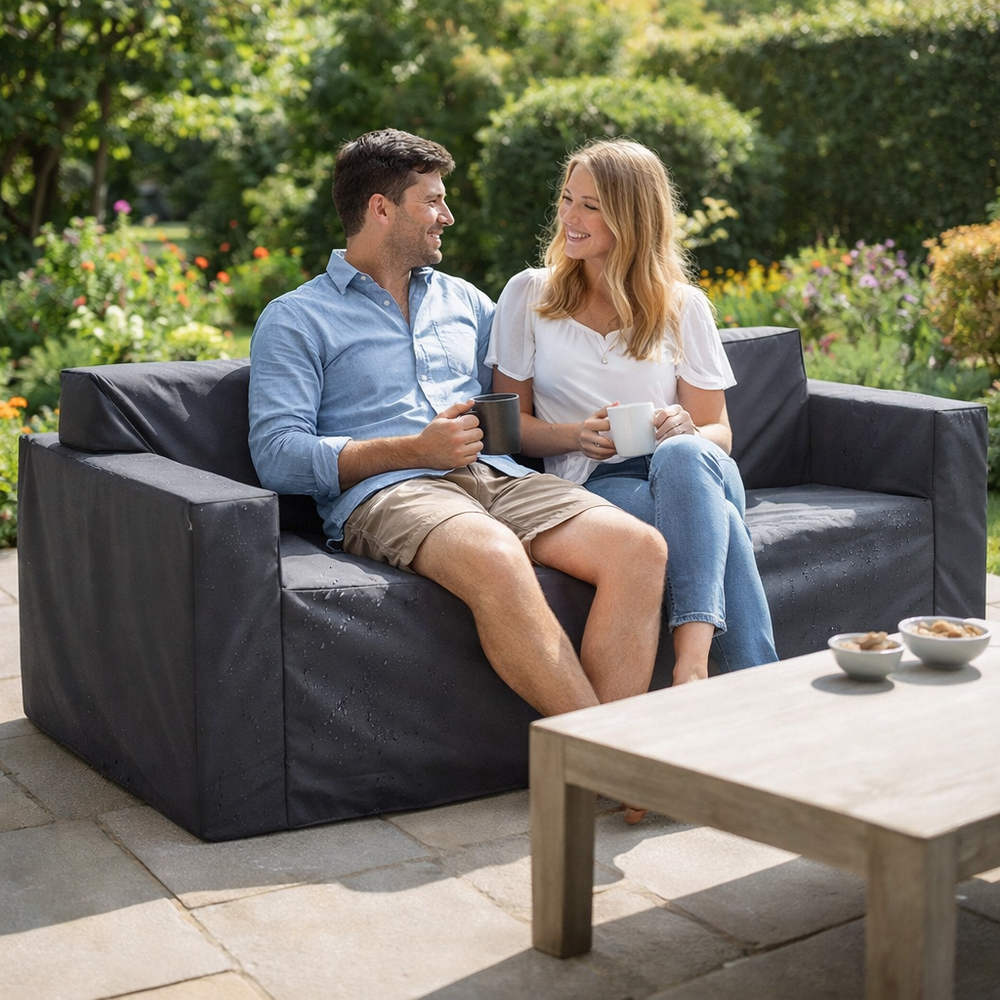 Sofa Cover – Medium Charcoal – Waterproof Polyester – Outdoor Protection