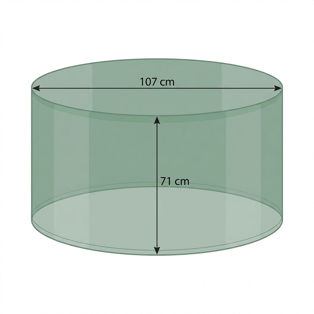 Round Table Cover – 4 Seater – Green – Heavy Duty Weather Protection