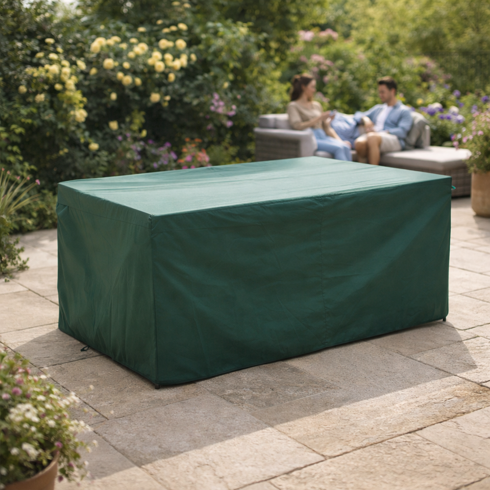 Rectangular Patio Set Cover – 6 Seat – Reversible PVC Backed – Outdoor Protection