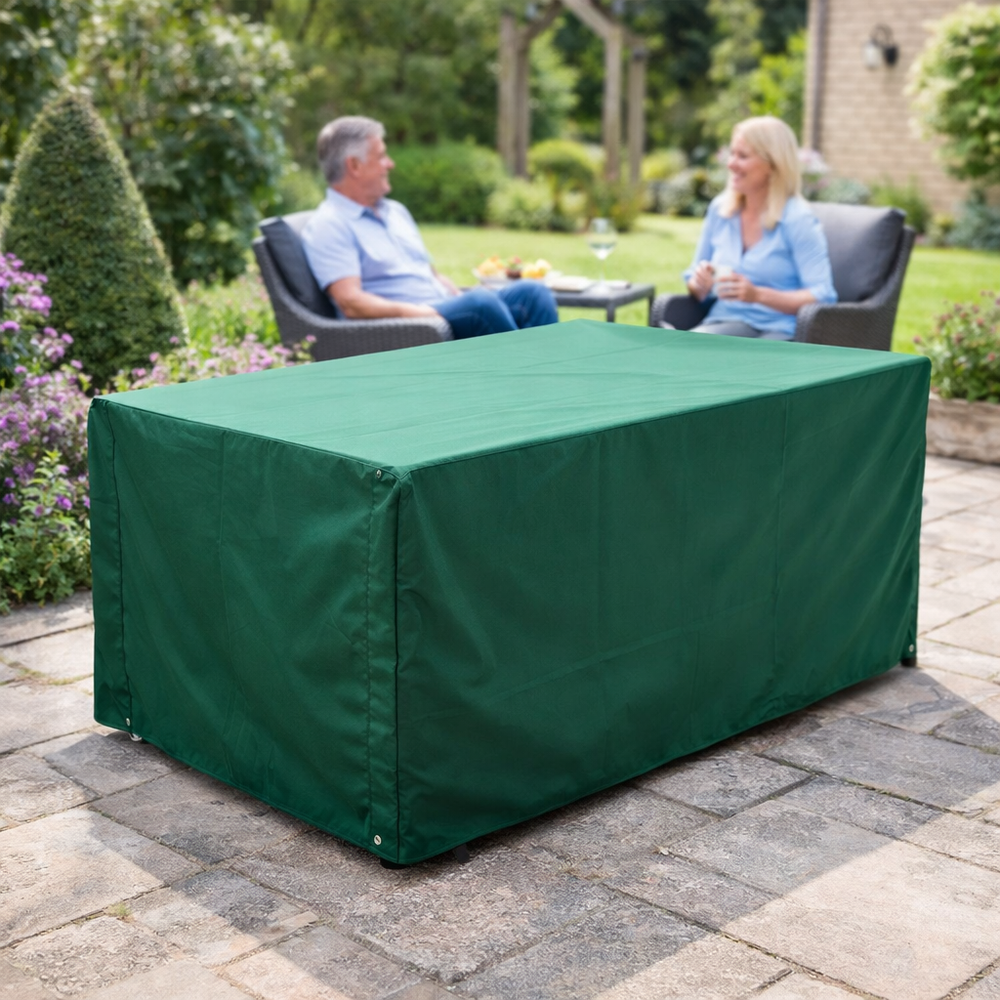 Rectangular Table Cover – 6 Seat – Green – All-Weather Protection