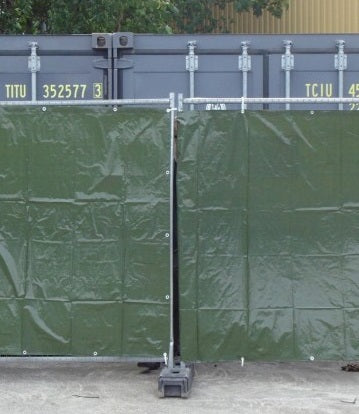 Dim Gray Lightweight Fence Tarpaulin 140gsm For Privacy