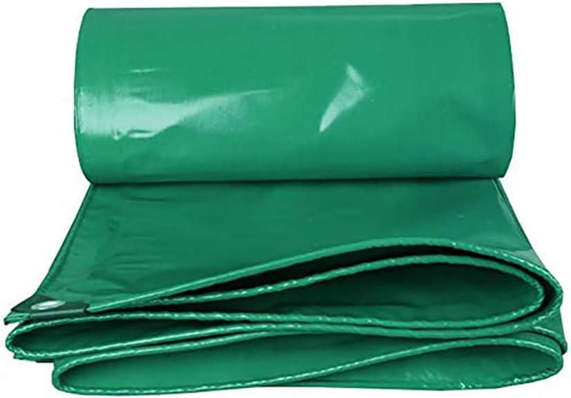 Super Heavy Duty PVC Green Tarpaulin - 570g/m2 Ultimate Waterproof Protection