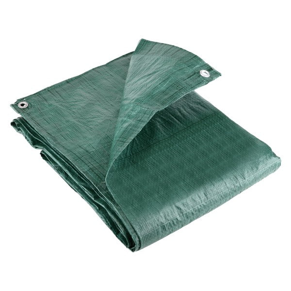 100gsm Green Lightweight Multipurpose Waterproof Tarpaulin All-Weather Outdoor Cover