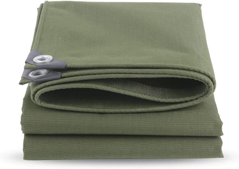 Ultra-Durable Dark Green Canvas Tarpaulin (21OZ)