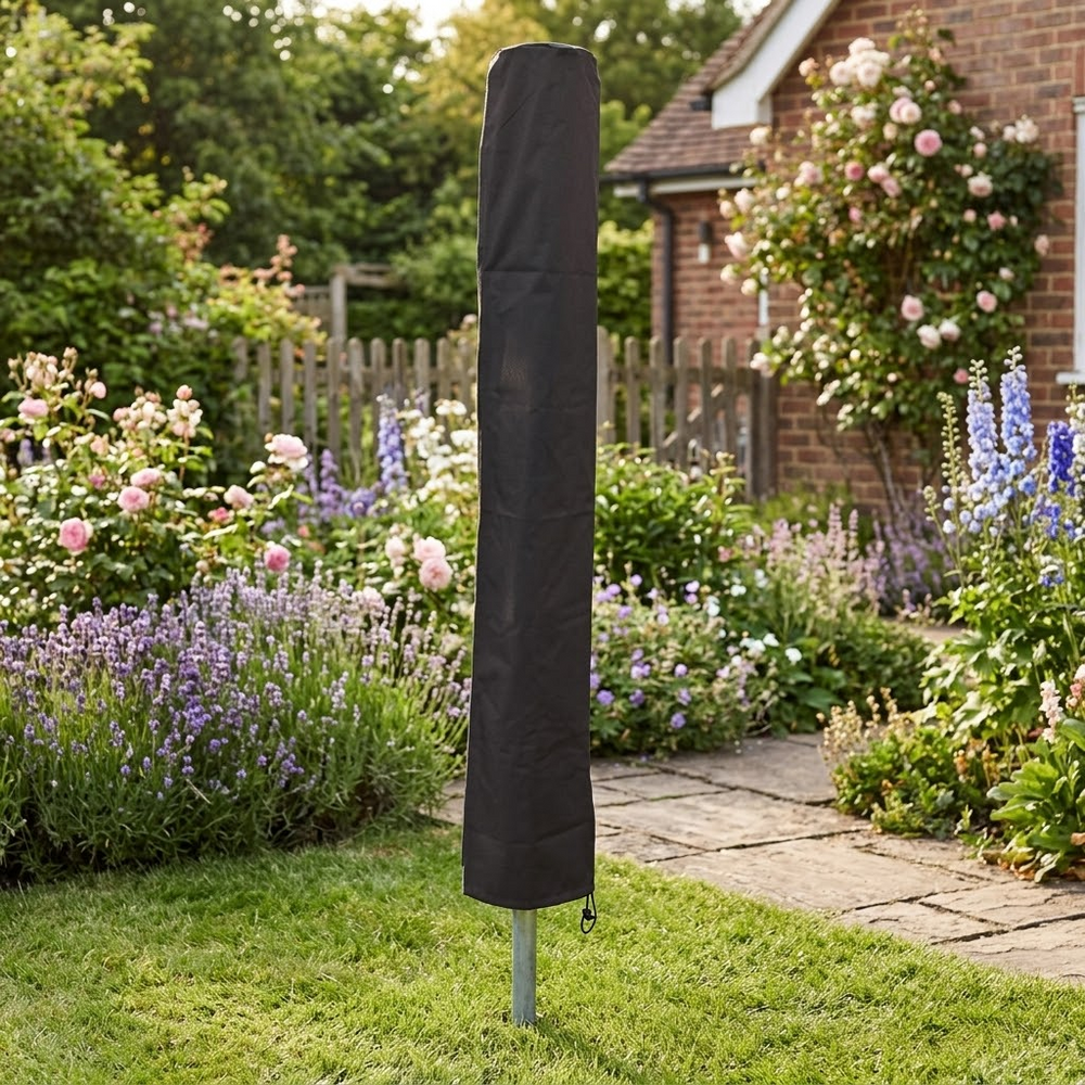 Rotary Washing Line Cover – 175 cm Black – Weatherproof Protection – Outdoor Use