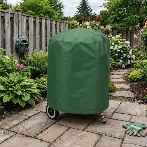 Kettle Barbecue Cover – Green – Durable Polyester – Outdoor Protection