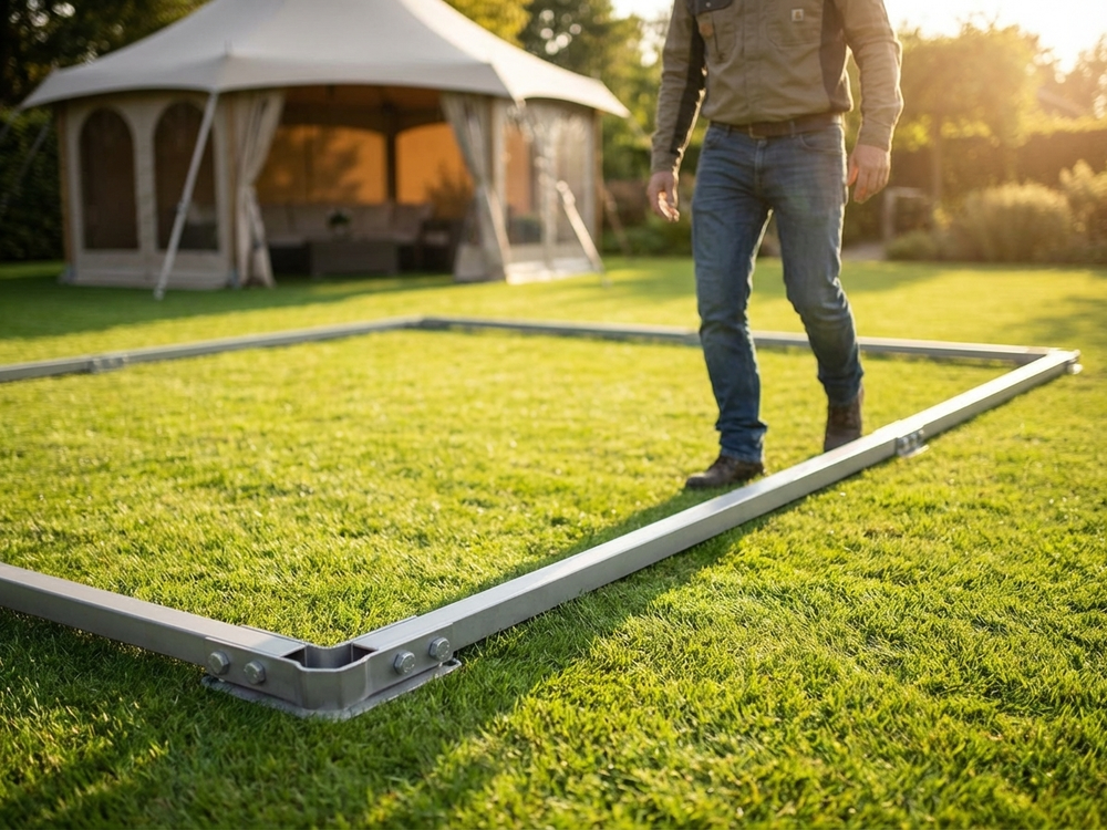 Steel Ground Bar for event and canopy support - view 3