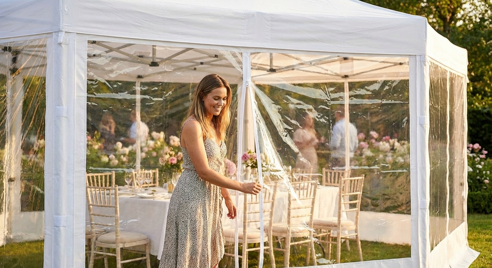 Transparent PVC Sidewall for Event Tents