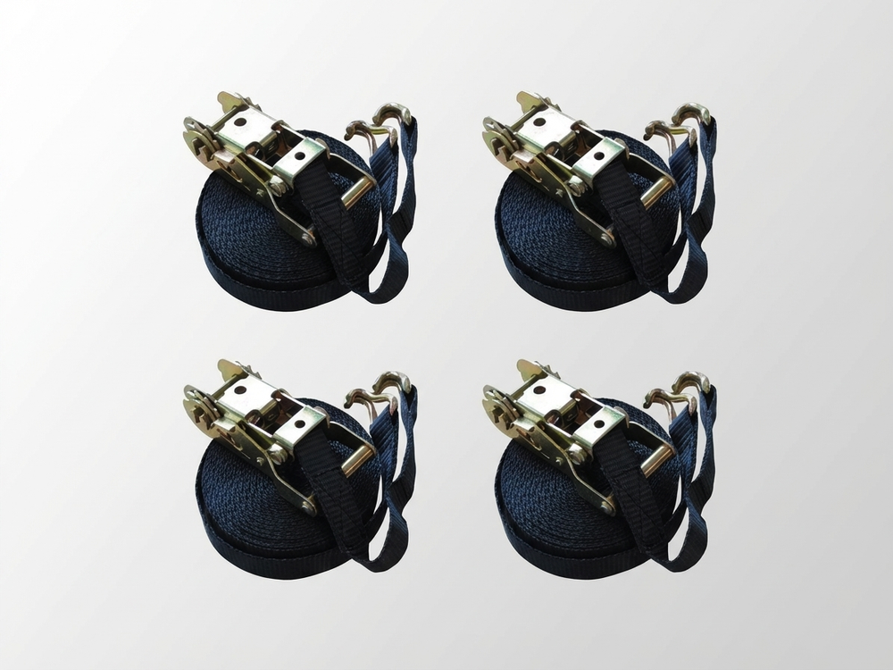 Black storm straps with high load capacity for outdoor securing - product detail