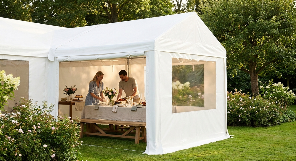 Extension Inner Tent PVC Tent Extension 2m White ? Heavy Duty Outdoor Use