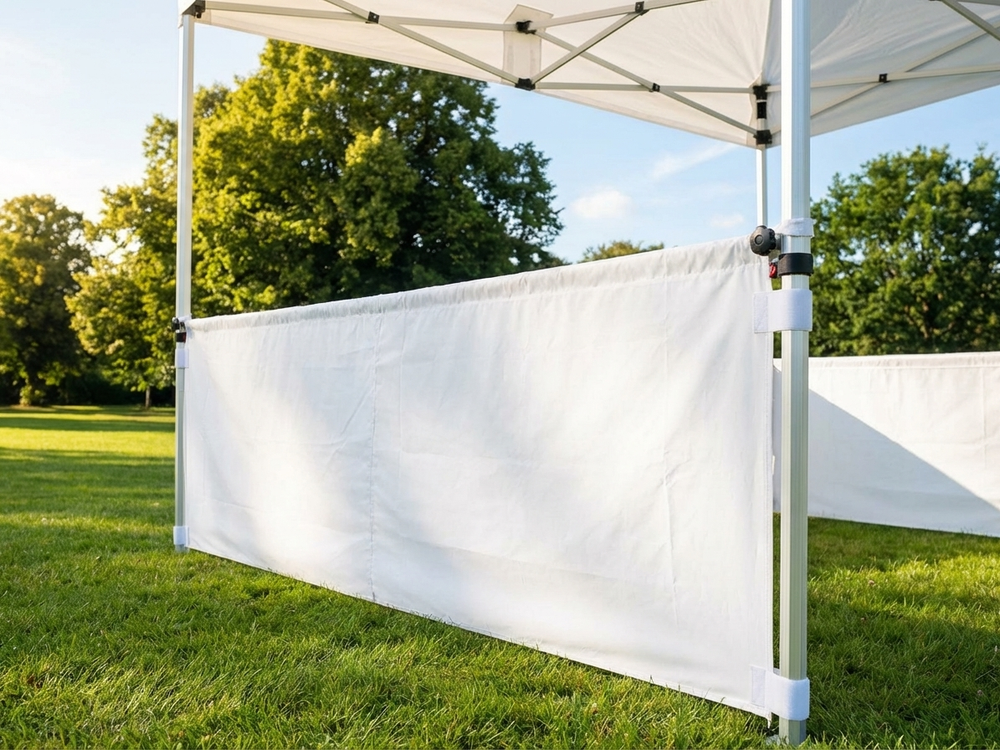 White sidewall for event tents, 3m size, polyester PVC - product detail