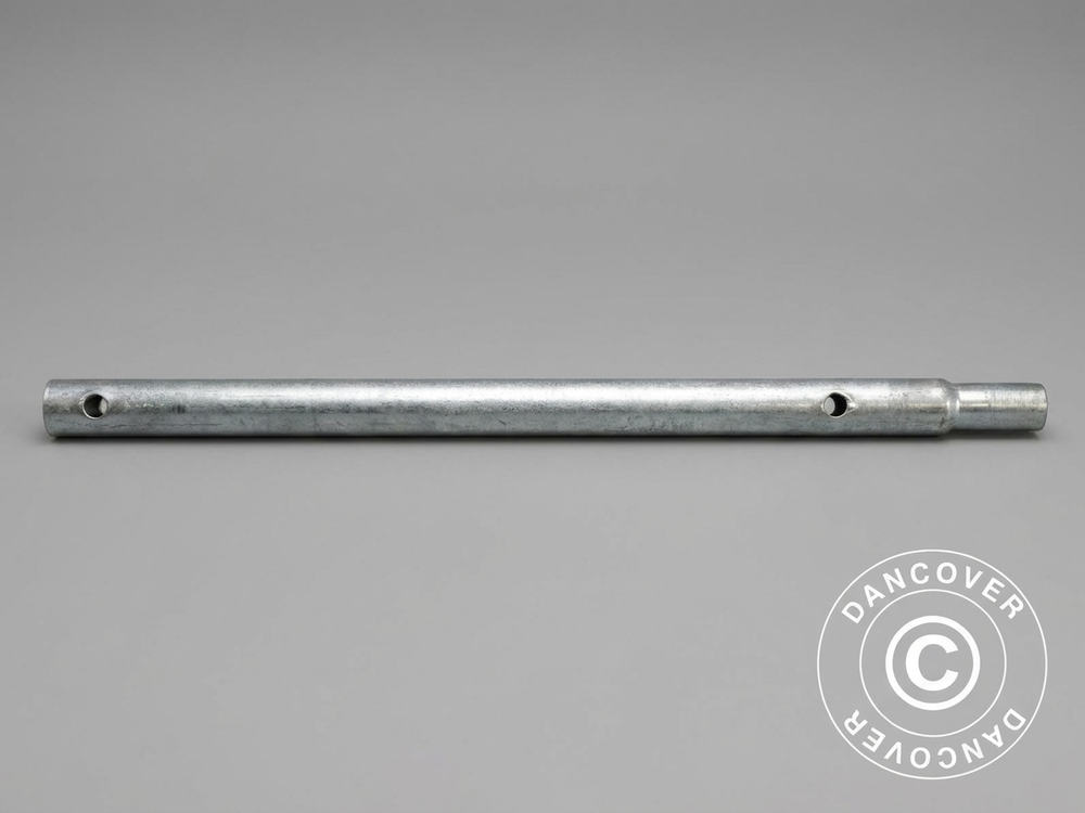 Galvanised steel pipe for storage tent support