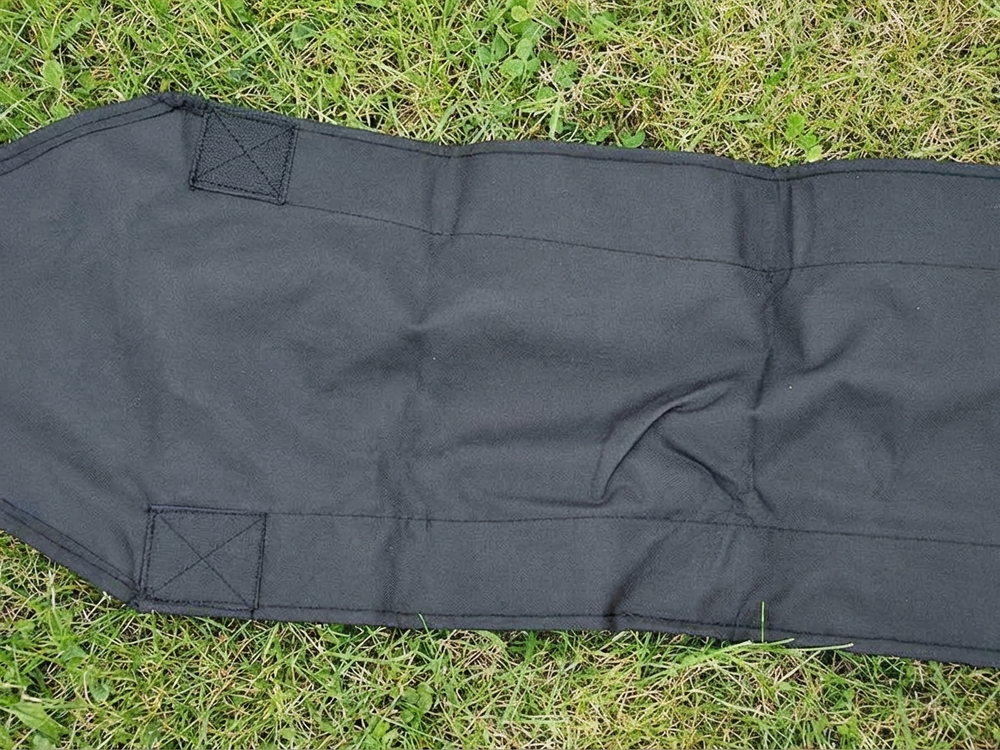 Black raingutter for FleXtents, 6 metres long, waterproof - product detail