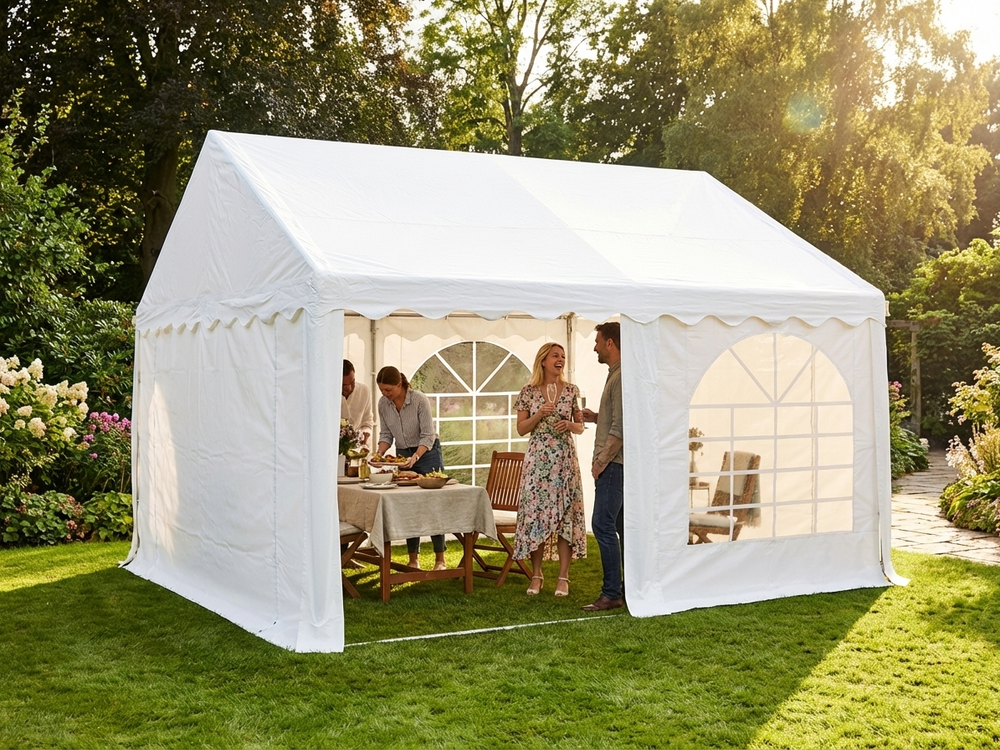 White 4x4m marquee for outdoor events - view 3