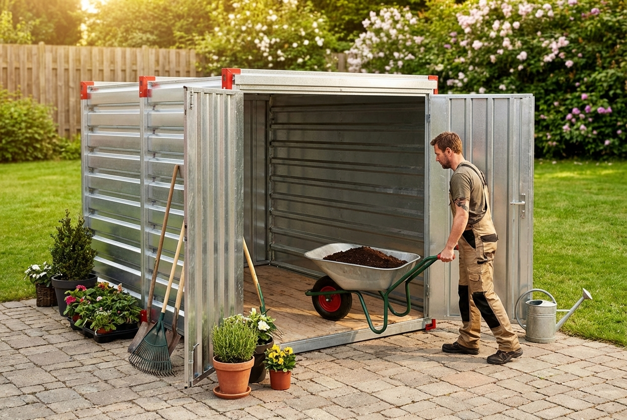 Steel Storage Container Funky Steel Storage Container ? Galvanized Steel