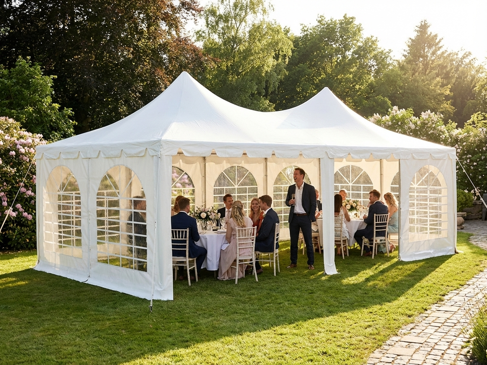 White 4x8 m Marquee Pagoda for events - view 3