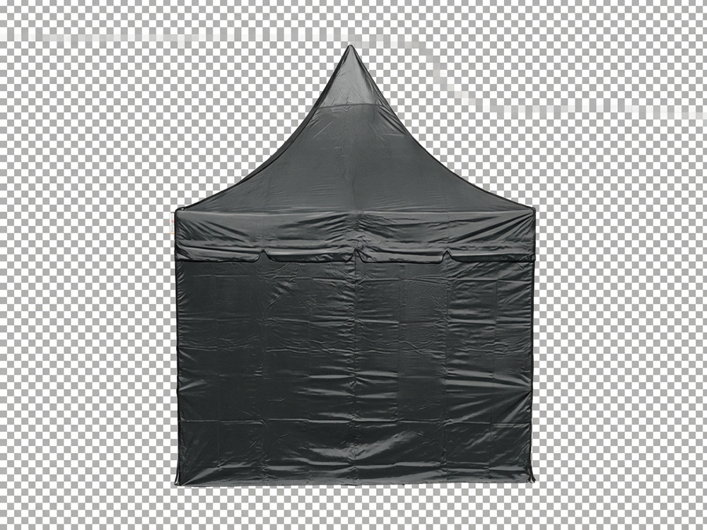 Pop up gazebo 3x3m in black with aluminium frame for outdoor events
