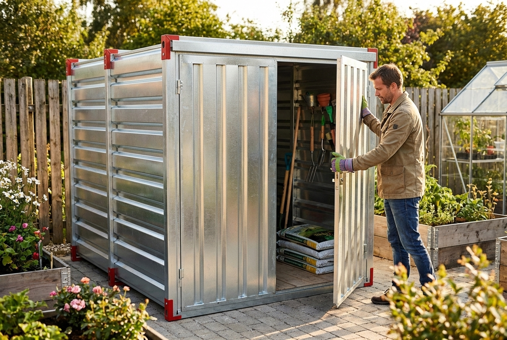 Steel Storage Container Funky Steel Storage Container ? Galvanized Steel