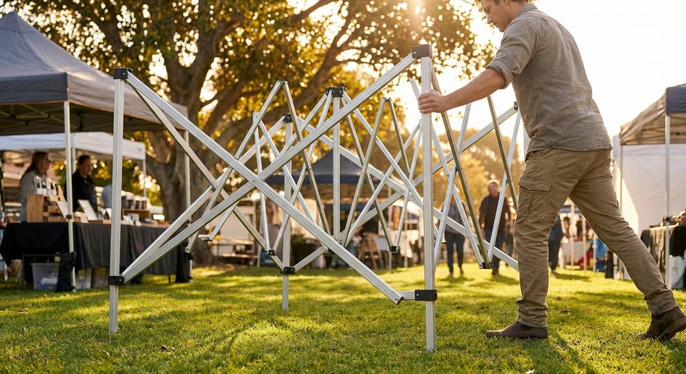 Aluminium gazebo frame 4x4m for outdoor events - view 3