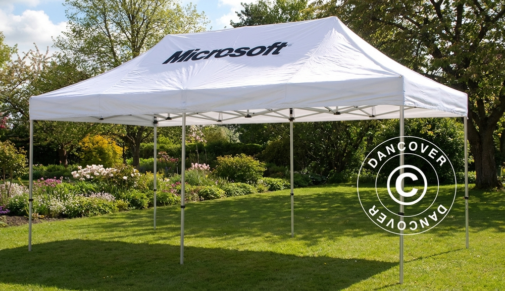 Roof Cover Print for Event Shelters 40x145 cm