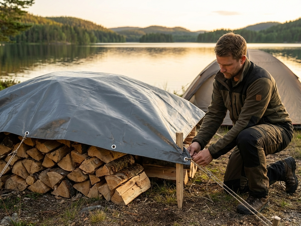 PVC tarpaulin grey 2x2m waterproof cover - product detail