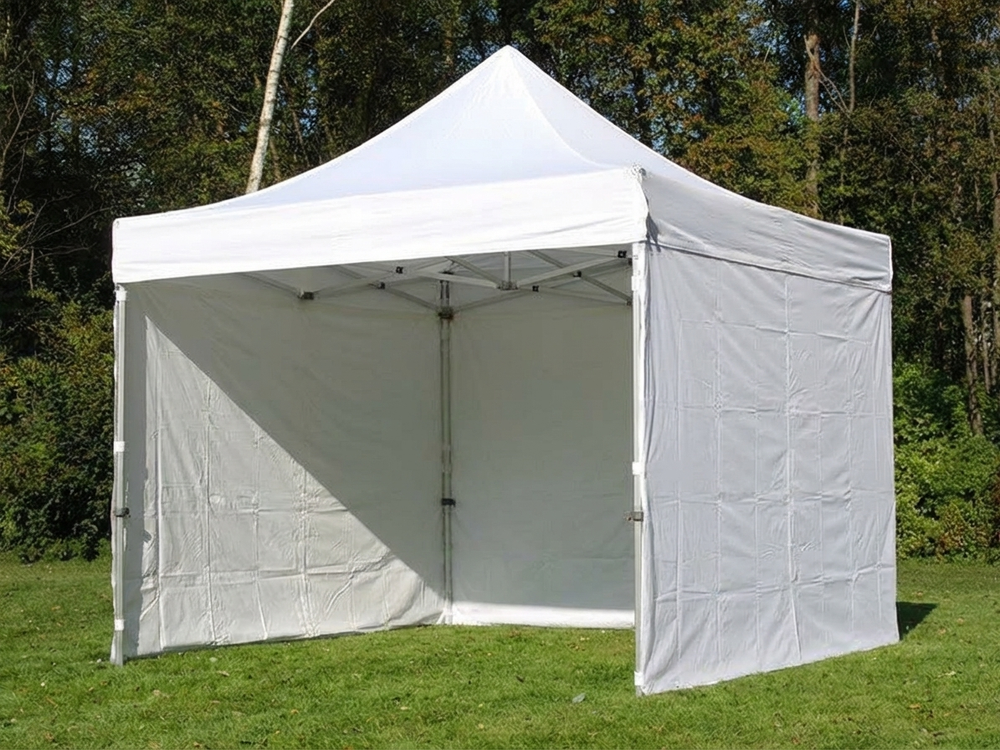 White pop-up gazebo with aluminium frame for outdoor events - product detail
