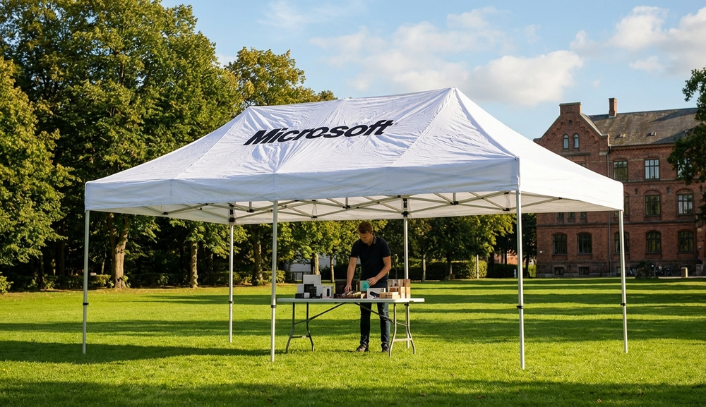 FleXtents roof cover in weatherproof PVC for event tents