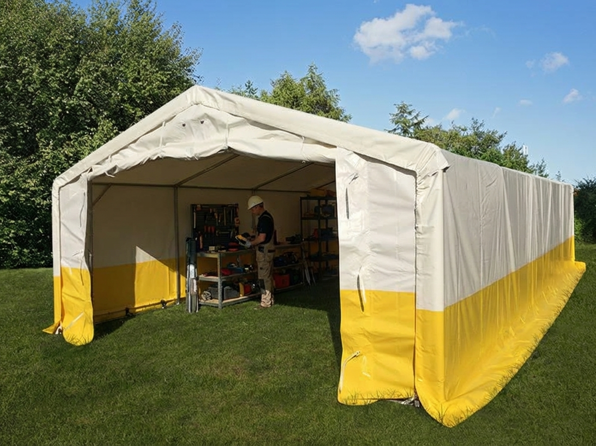 Storage Work Tent 5x10 m PVC - Industrial