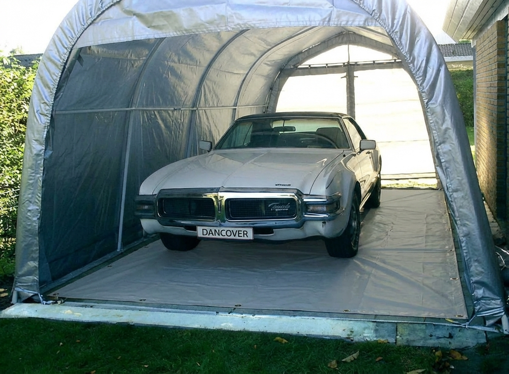 Grey PVC Tarpaulin for ground cover, 1.7x2.7m - product detail