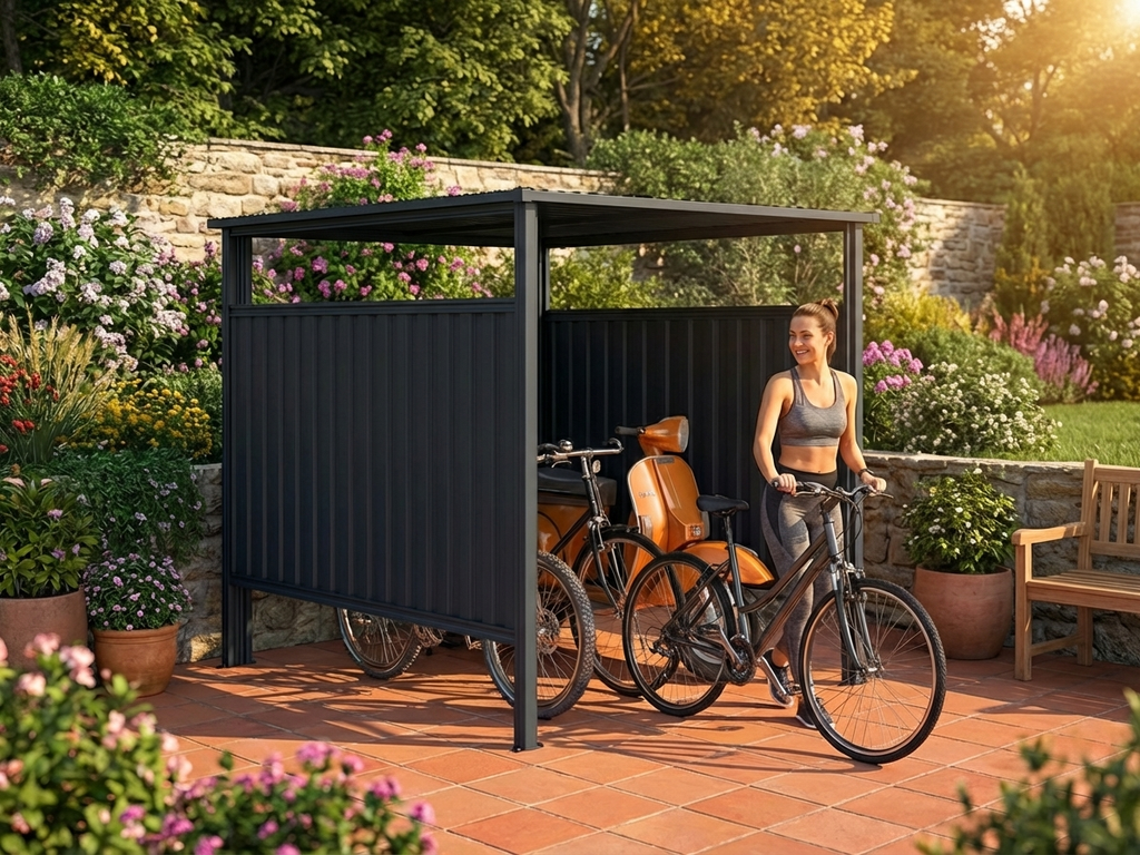 External Cycle Storage Steel Bike Shed ? Secure Outdoor Storage