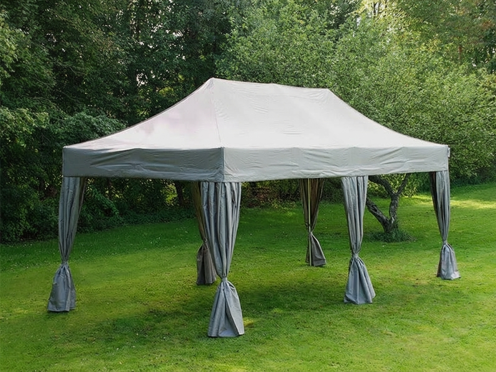 Pop up gazebo in latte colour with aluminium frame for outdoor events - product detail