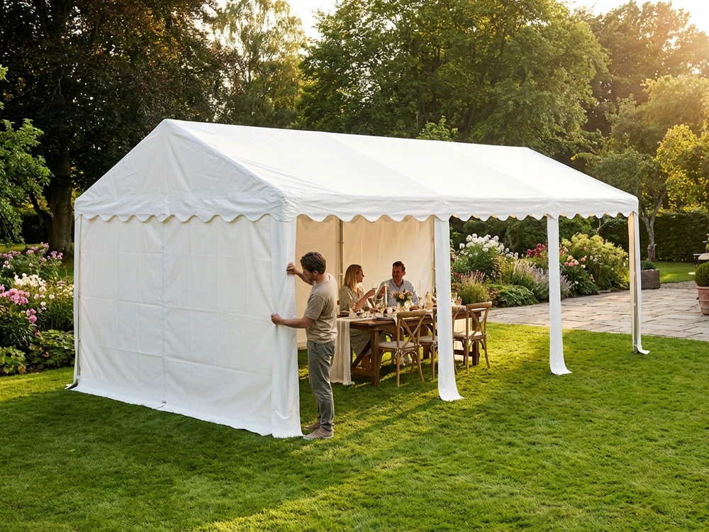 White PVC marquee roof cover 5x10m for outdoor events