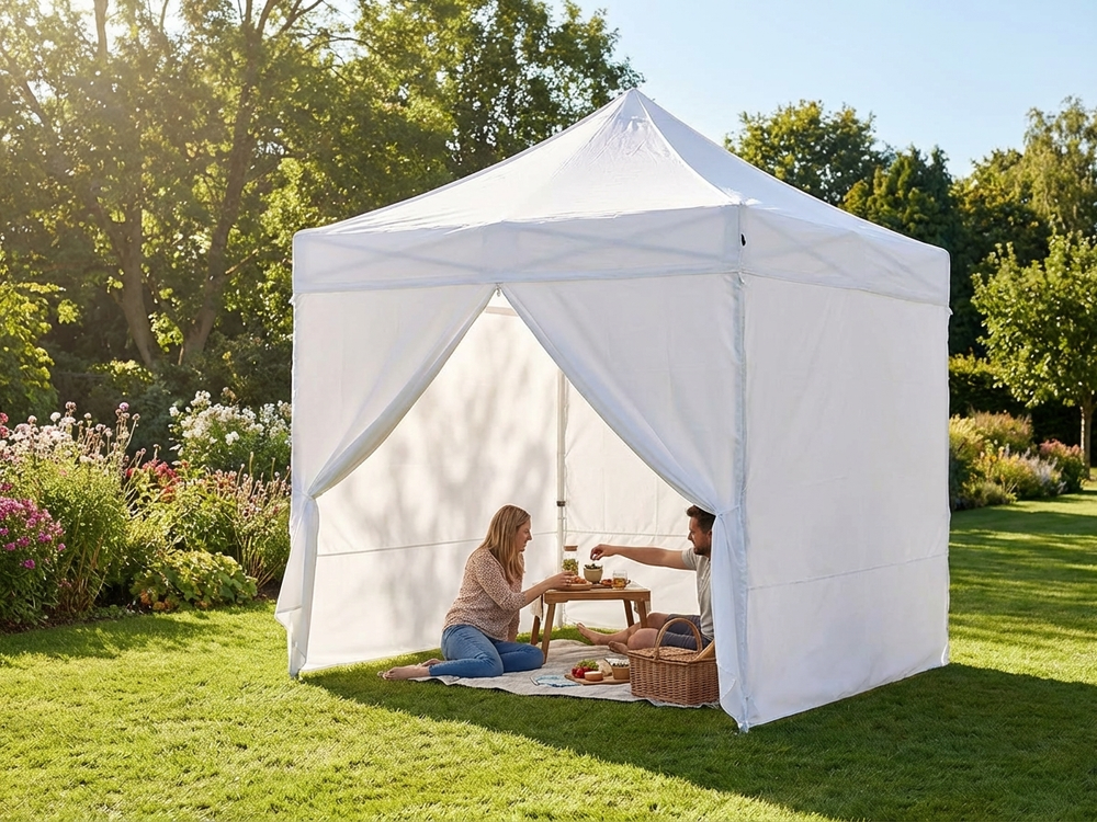 White pop up gazebo 2x2 m for outdoor events - view 3