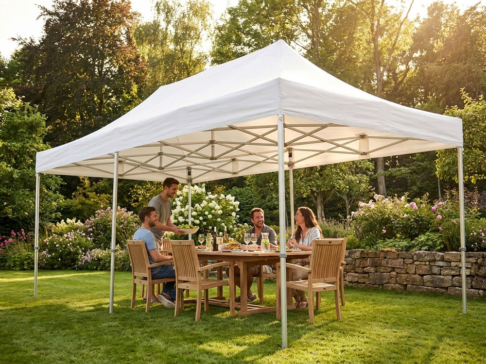 White 4x8m pop-up gazebo for outdoor events - product detail