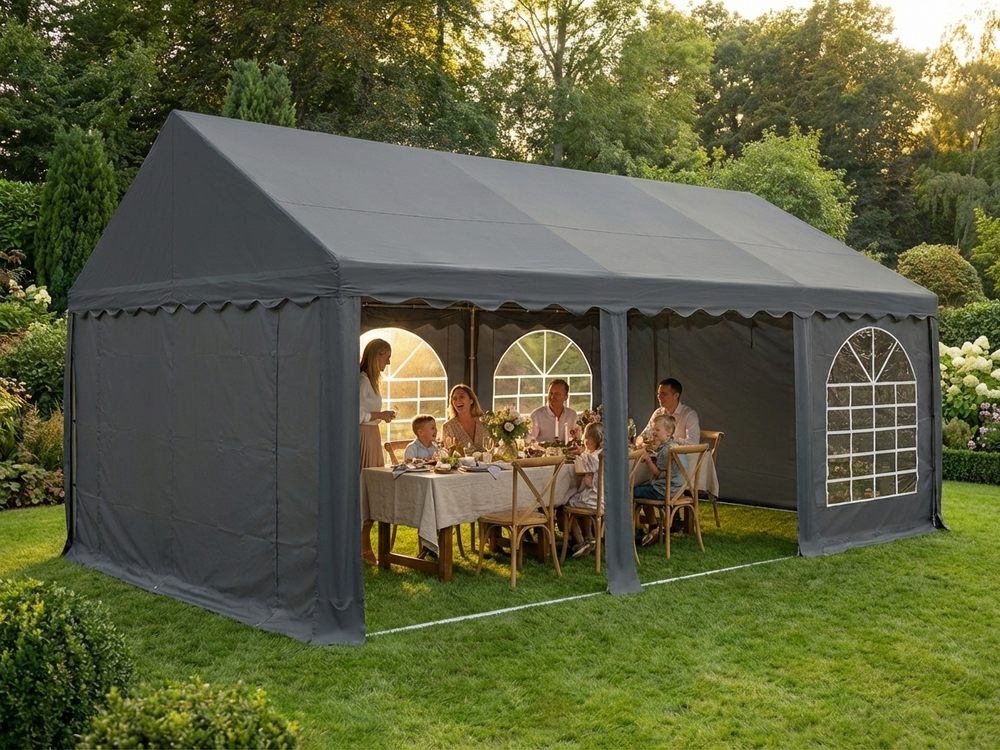 Dark Grey Marquee 4x6 m for Commercial Use - product detail