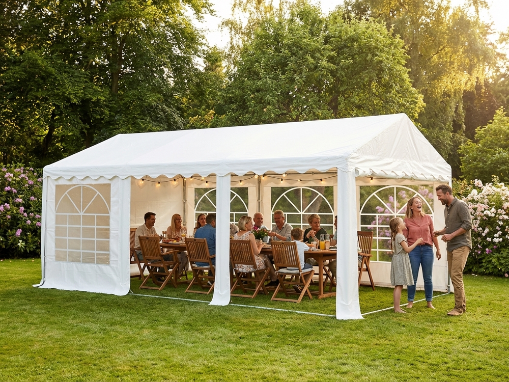 White 3x6 m Marquee Tent for Outdoor Events - view 3