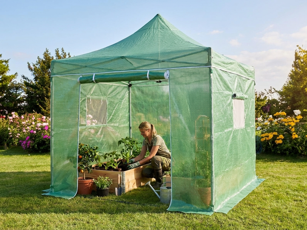 Polyethylene Greenhouse with Aluminium Frame