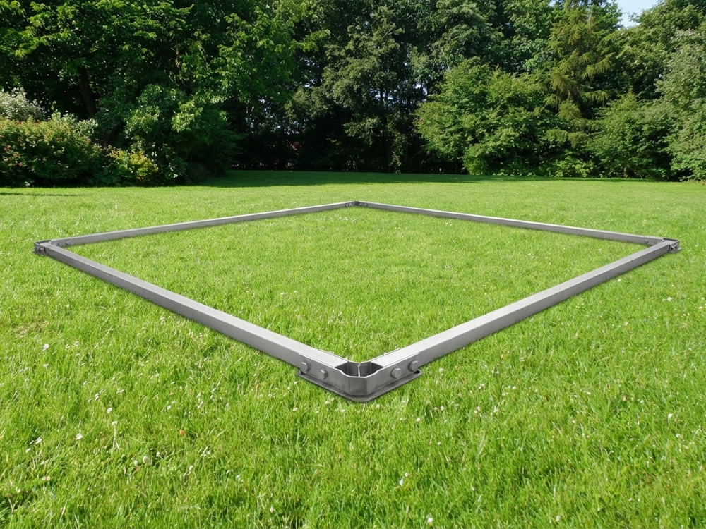Steel ground bar for 5x5 m marquees, durable and stable