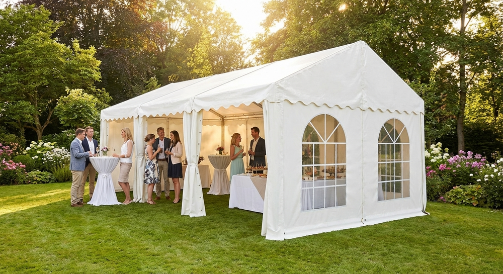 PVC CombiTent extension in white for events