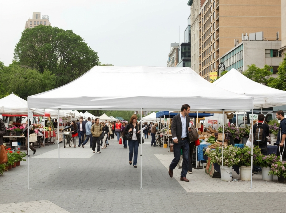 White pop-up gazebo with aluminium frame for outdoor events - product detail