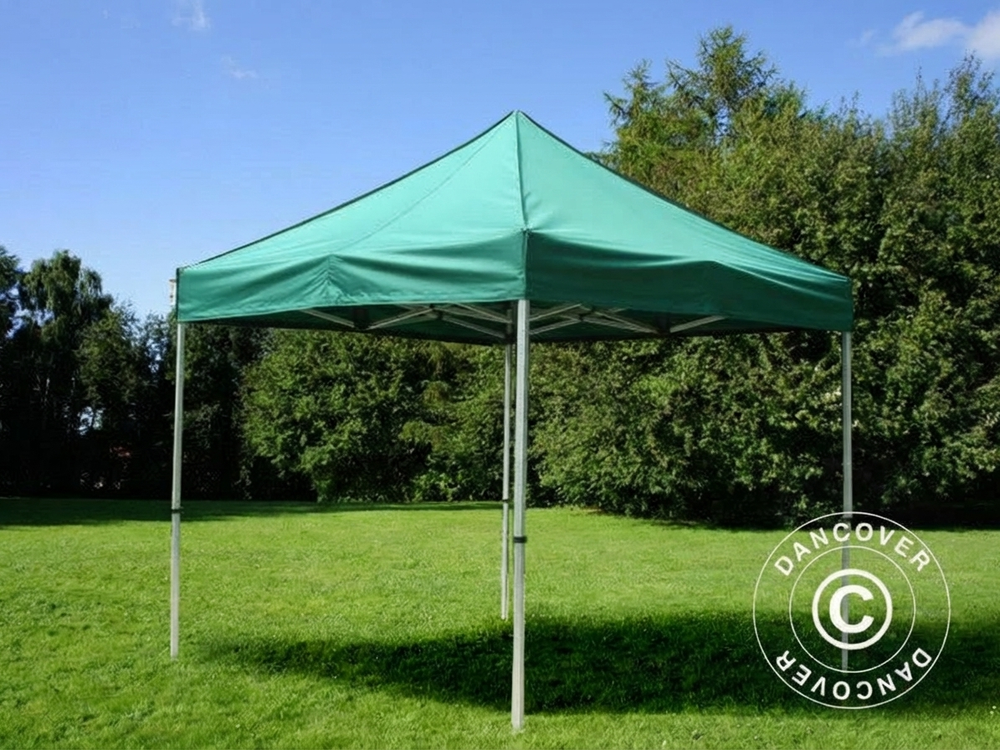 Pop Up Gazebo 3x3 m Green with Aluminium Frame for Outdoor Events