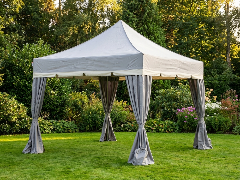 Pop up gazebo 4x4 m Latte with aluminium frame for outdoor use - product detail
